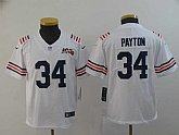 Youth Nike Bears 34 Walter Payton White 2019 100th Season Alternate Classic Retired Vapor Untouchable Limited Jersey,baseball caps,new era cap wholesale,wholesale hats